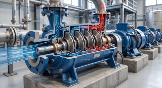 pompe centrifughe multistadio flangiate